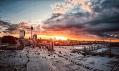 Blick auf Dächer über Berlin